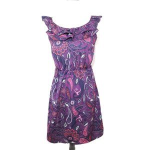 ♦️5/$20 Mossimo Purple Paisley Mini-Dress Small